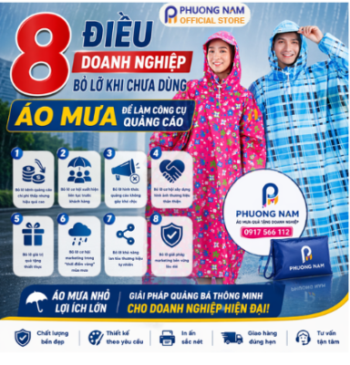 Alt="8 điều doanh nghiệp bỏ lỡ khi chưa dùng áo mưa quảng cáo"