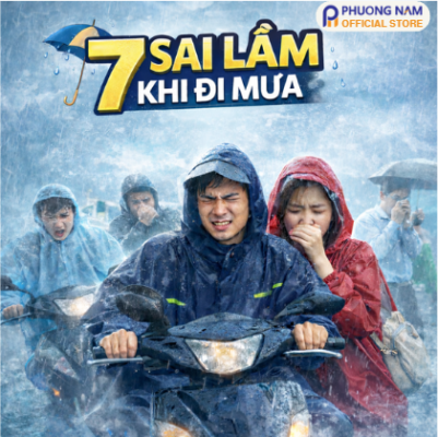 Alt="7 sai lầm khi đi mưa - áo mưa phương nam"