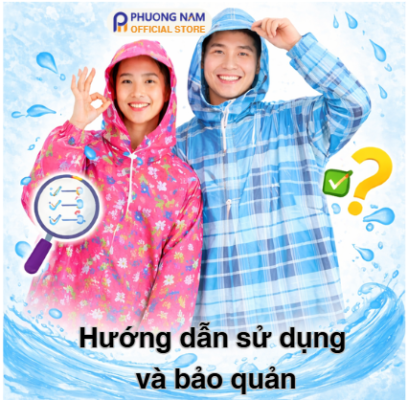 Alt="Hướng dẫn sử dụng và bảo quản Áo mưa Phương Nam"