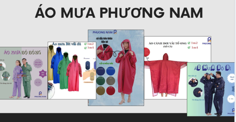 Alt="Các sản phẩm Áo mưa Phương Nam cung cấp"