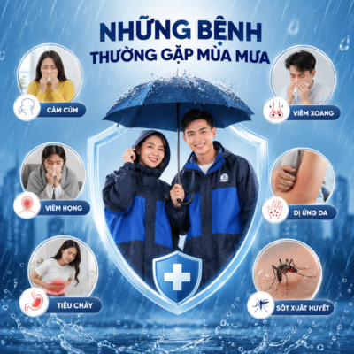 Alt="Những bệnh mùa mưa - áo mưa phương nam"