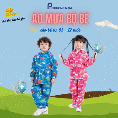 allt="Áo mưa bộ bé Phương Nam"
