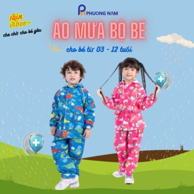 Alt=Áo mưa bộ bé Phương Nam"