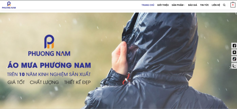 Alt="Website Áo Mưa Phương Nam"